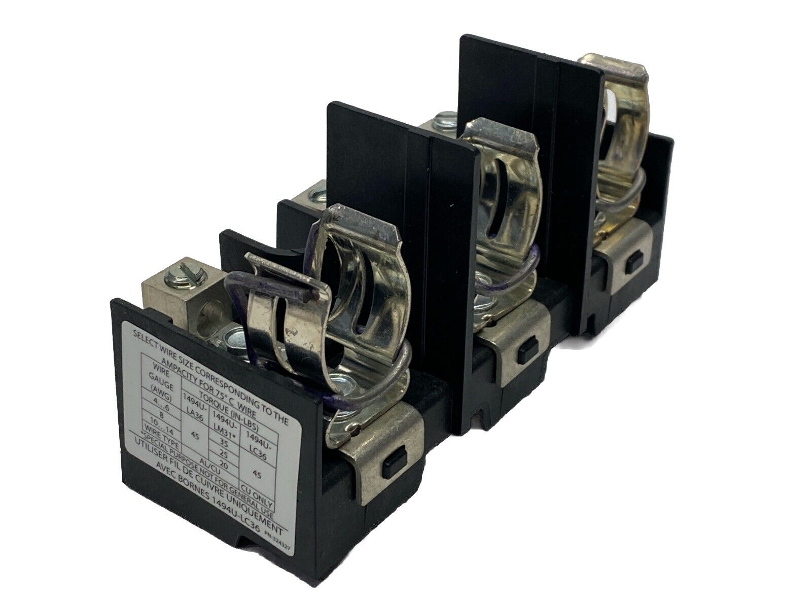 Allen Bradley 1494U-F60 Ser A Fuse Block 3-Pole 60A 600V - Used - Maverick Industrial Sales