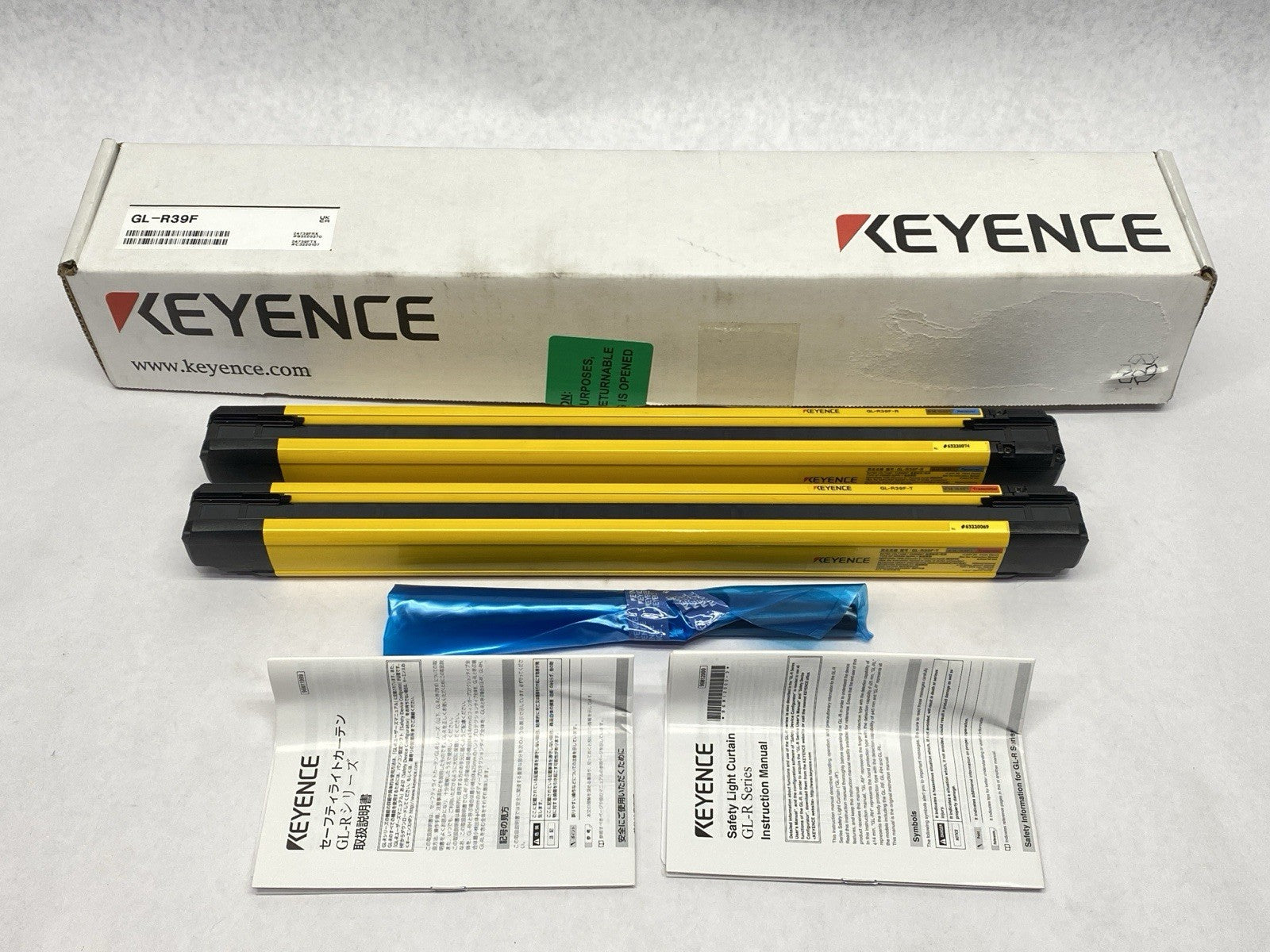 GL-R39F | Keyence Safety Light Curtain Set Finger-Protection Type 39 Optical Axes - New – Open Box - Maverick Industrial Sales