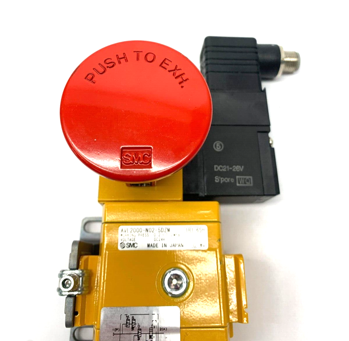 AVL2000-N02-5DZM | SMC Soft Start Up Valve w/ Lock-out Function and Mount Bracket - Used - Maverick Industrial Sales