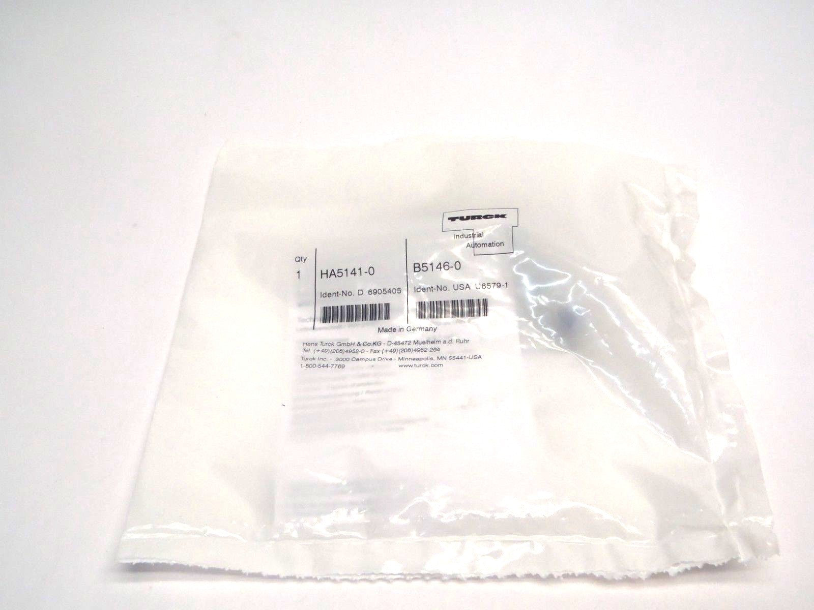 HA5141-0 / B5146-0 | Turck Customizable M8 Female Straight Round Connector U6579-1 - New - Maverick Industrial Sales