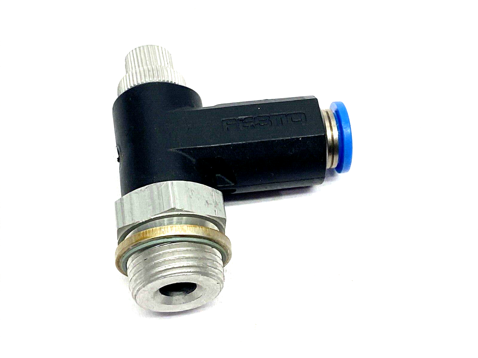 Festo GRLA-3/8-QS-8-RS-B One-Way Flow Control Valve G3/8 8mm Tube O.D. 162970 - Maverick Industrial Sales