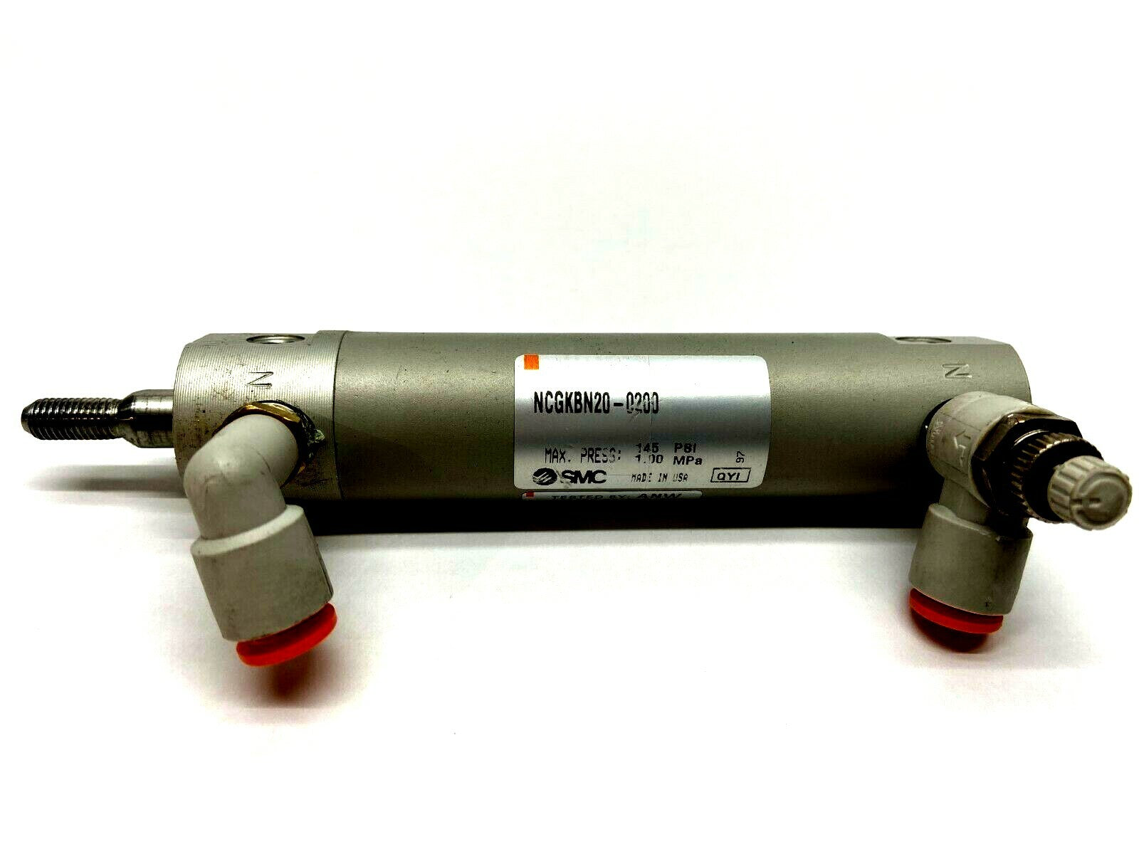 SMC NCGKBN20-0200 Pneumatic Cylinder 3/4" Bore 145 PSI Max - Maverick Industrial Sales