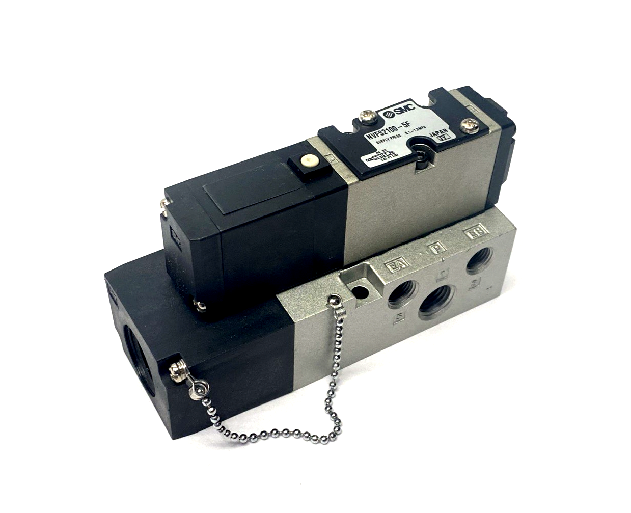 SMC NVFS2100-5F Pneumatic Solenoid Valve 24VDC 4/5-Port - Maverick Industrial Sales