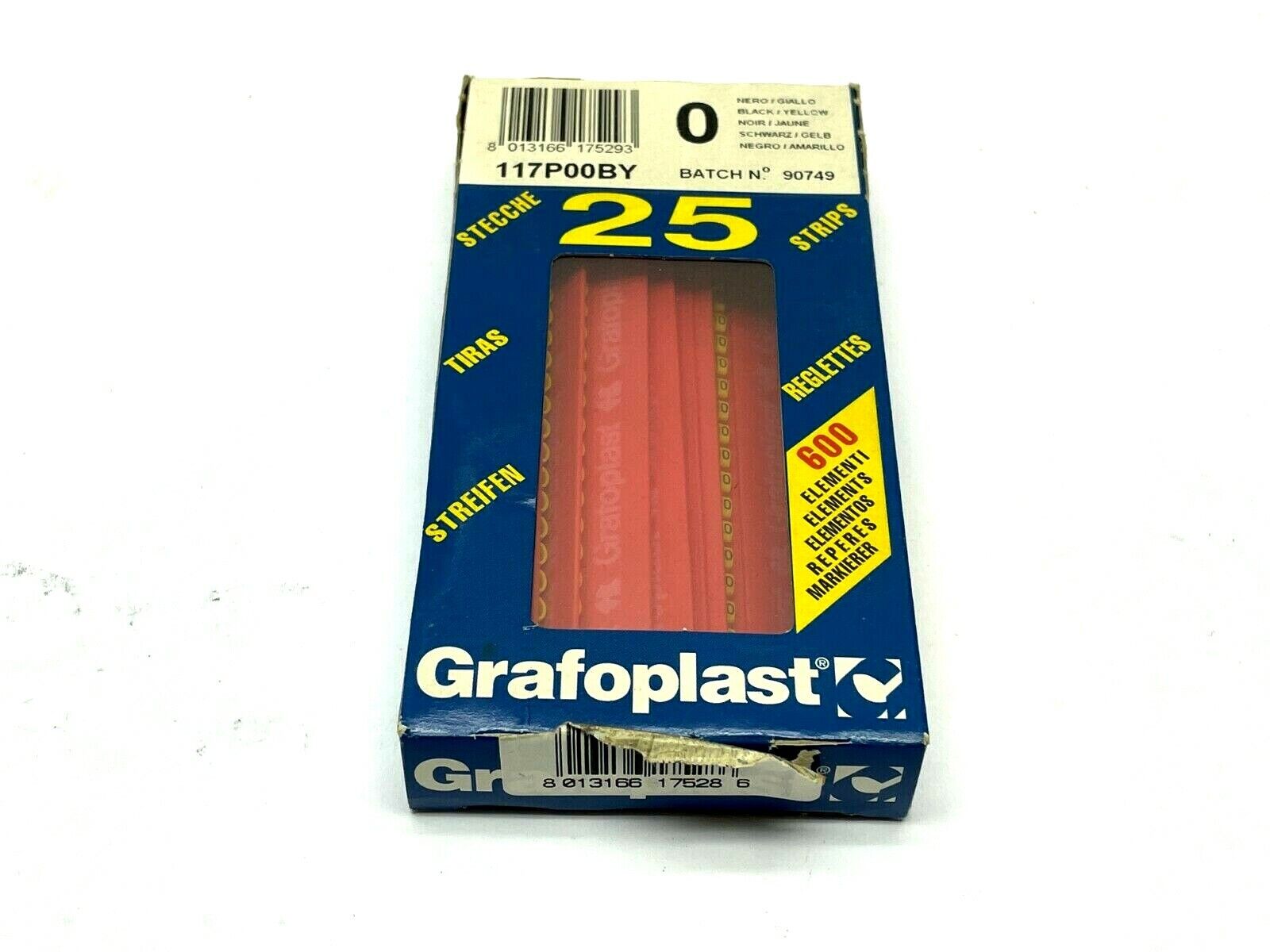 117P00BY | Grafoplast Wiremarker Strips PKG OF 25 - New – Open box - Maverick Industrial Sales