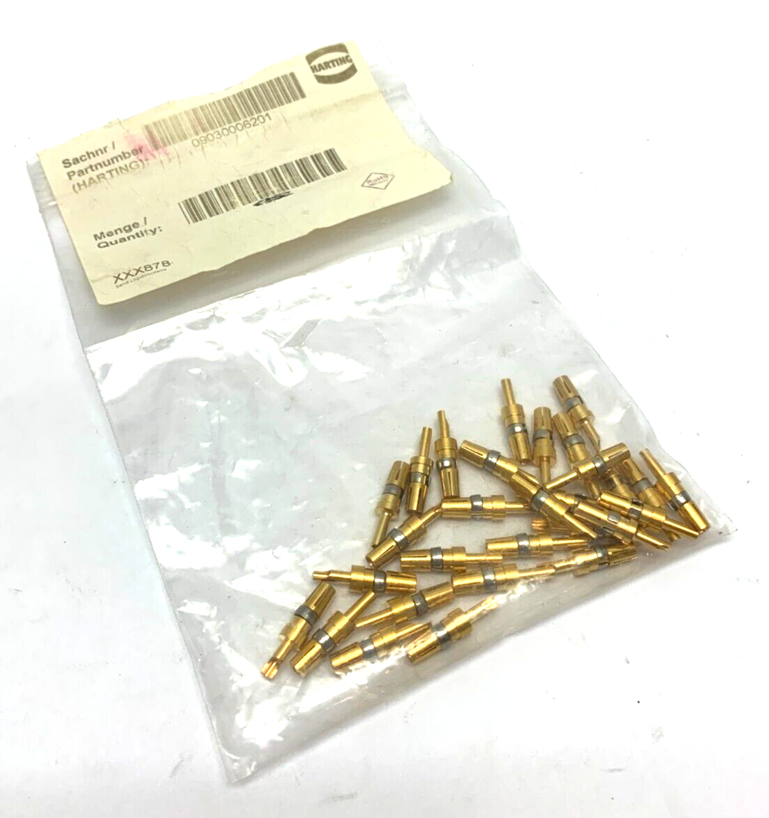 Harting 09030006201 DIN-Signal High Current Solder Crimp Connector LOT OF 28 - Maverick Industrial Sales