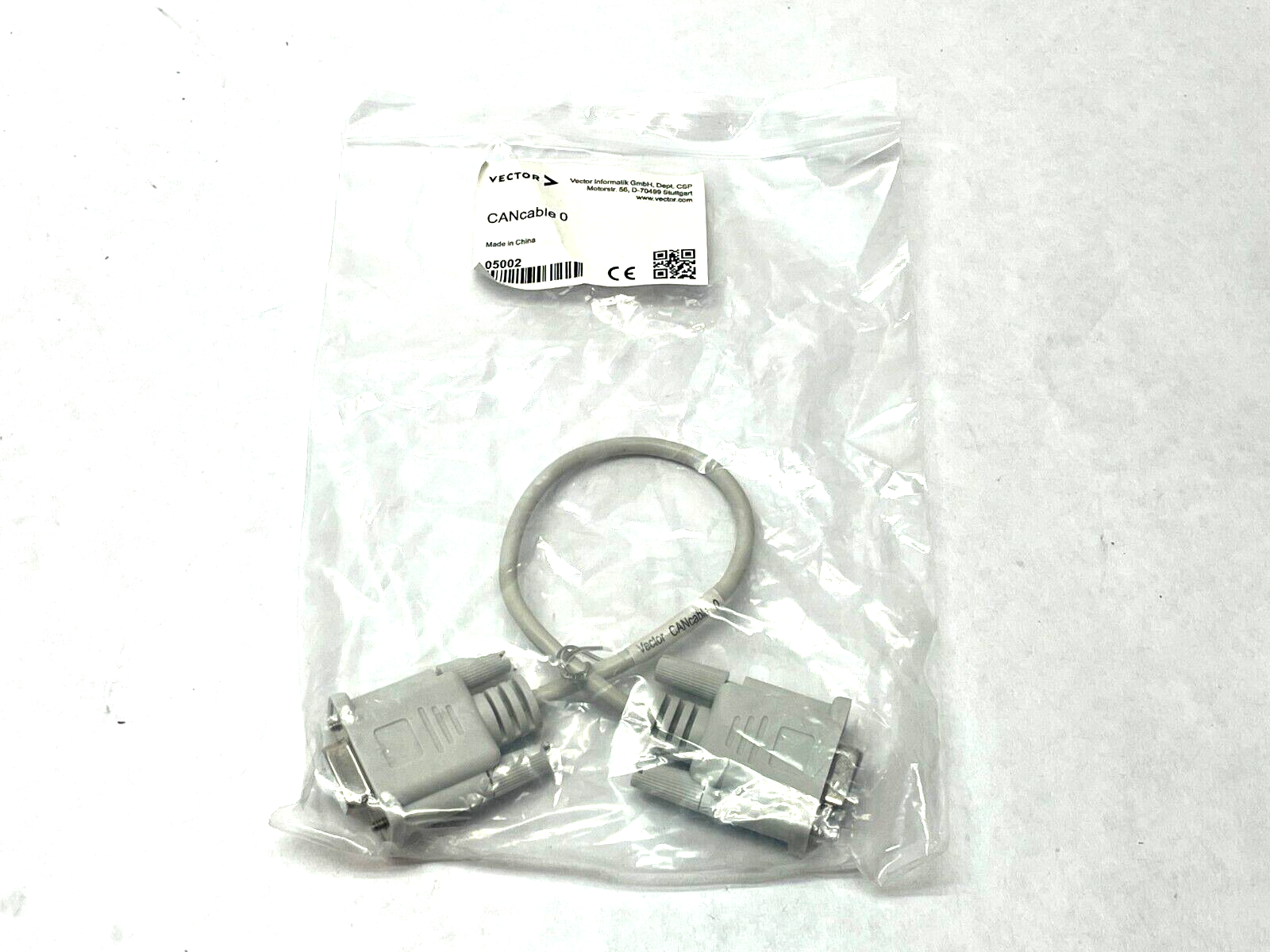 Vector CANcable 0 D-Sub Cable 0.3m Length - New - Maverick Industrial Sales