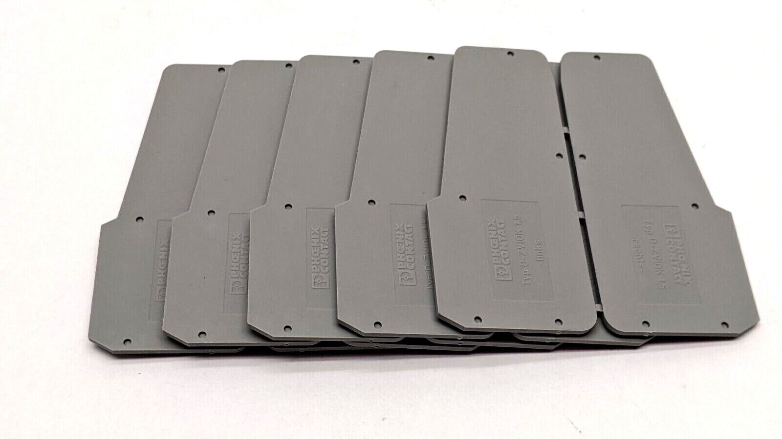 Phoenix Contact D-ZVIOK 1,5 End Cover 3006603 LOT OF 10 - New - Maverick Industrial Sales