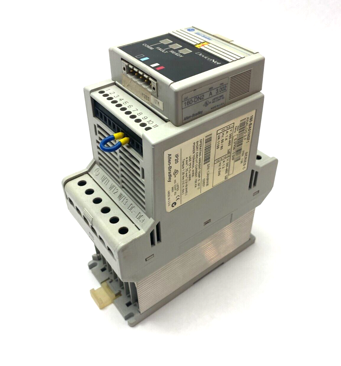 Allen Bradley 160-BA01NSF1 Ser. C DeviceNet Preset Speed Controller 0.5HP 0.37KW - Used - Maverick Industrial Sales