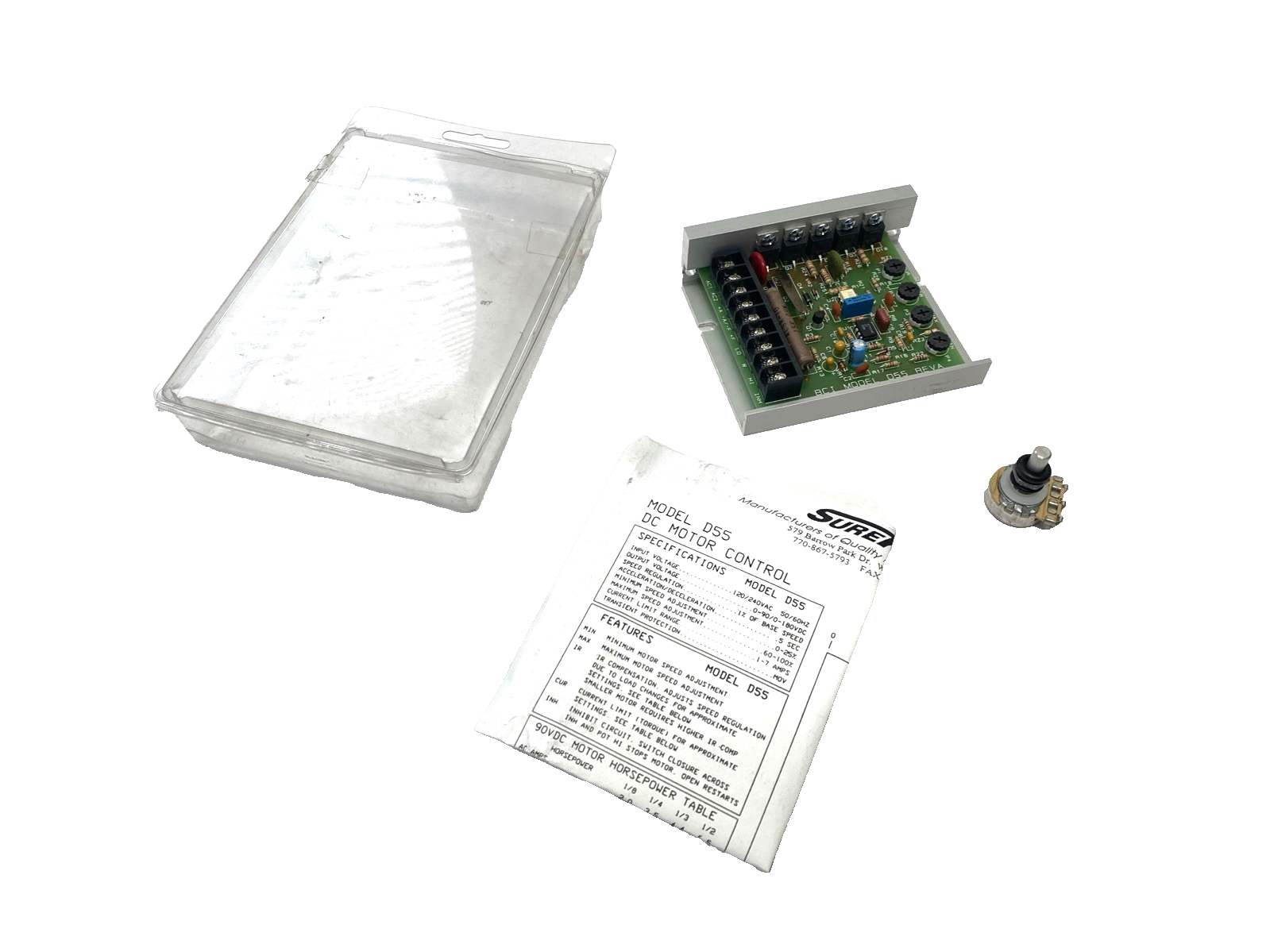 Bryant Control BCI D55 Rev A 90V DC Or 180V DC Motor Control - Maverick Industrial Sales