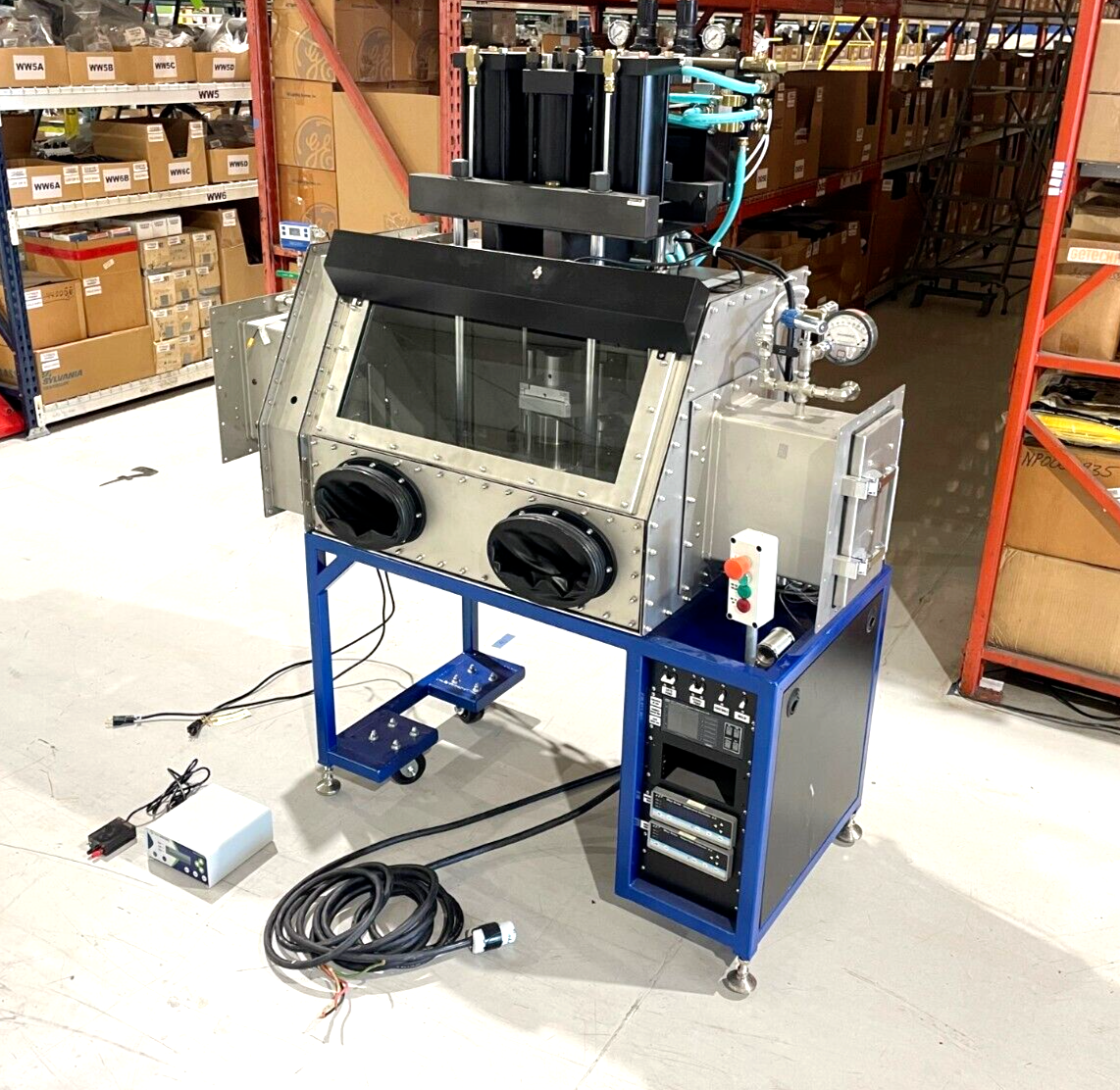 AGL 20 Ton Hydraulic Cold Weld Sealer Welder Glove Box Vacuum Hermetic Crystal - Maverick Industrial Sales