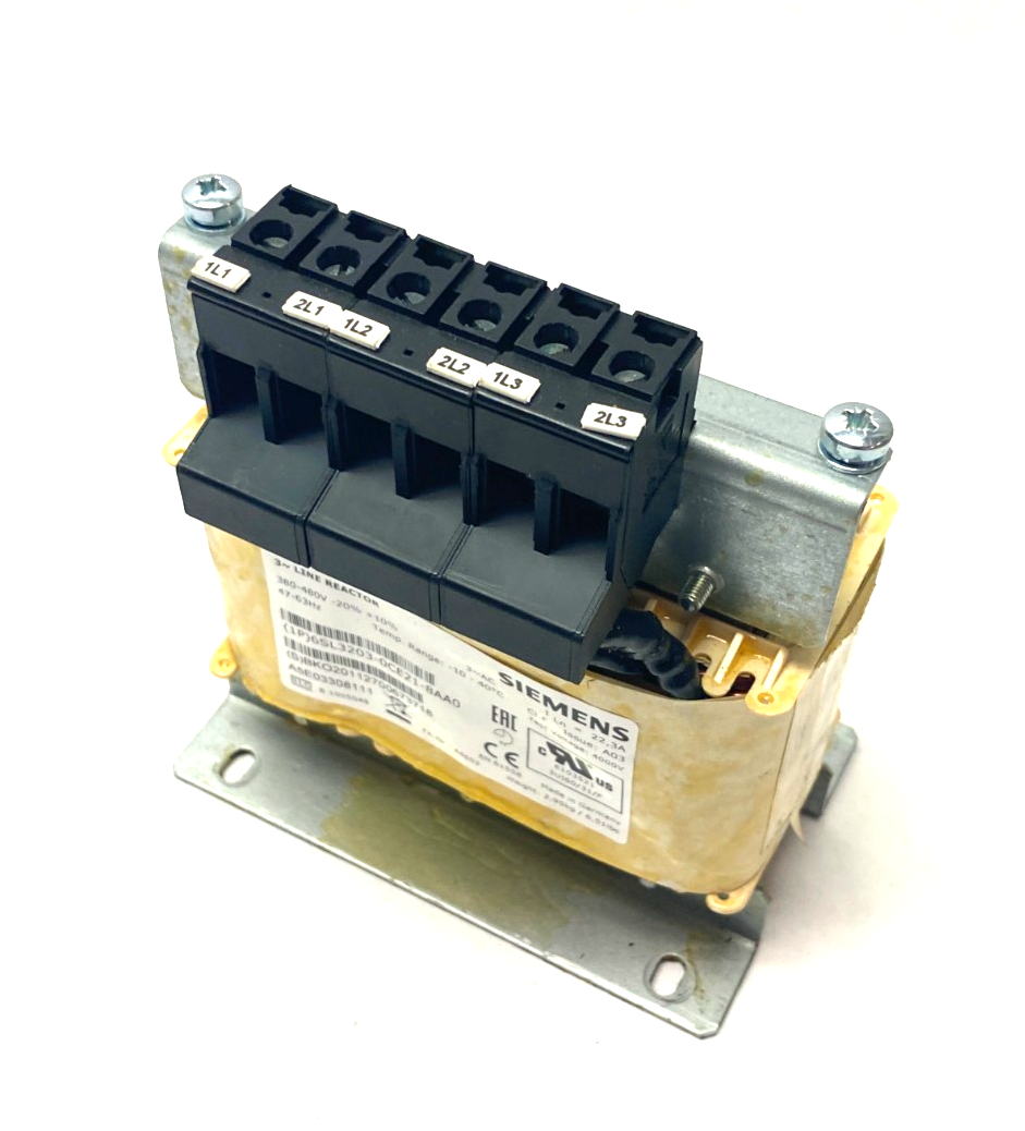 Siemens 6SL3203-0CE21-8AA0 SINAMICS Line Reactor 3~ 380-480V - Maverick Industrial Sales