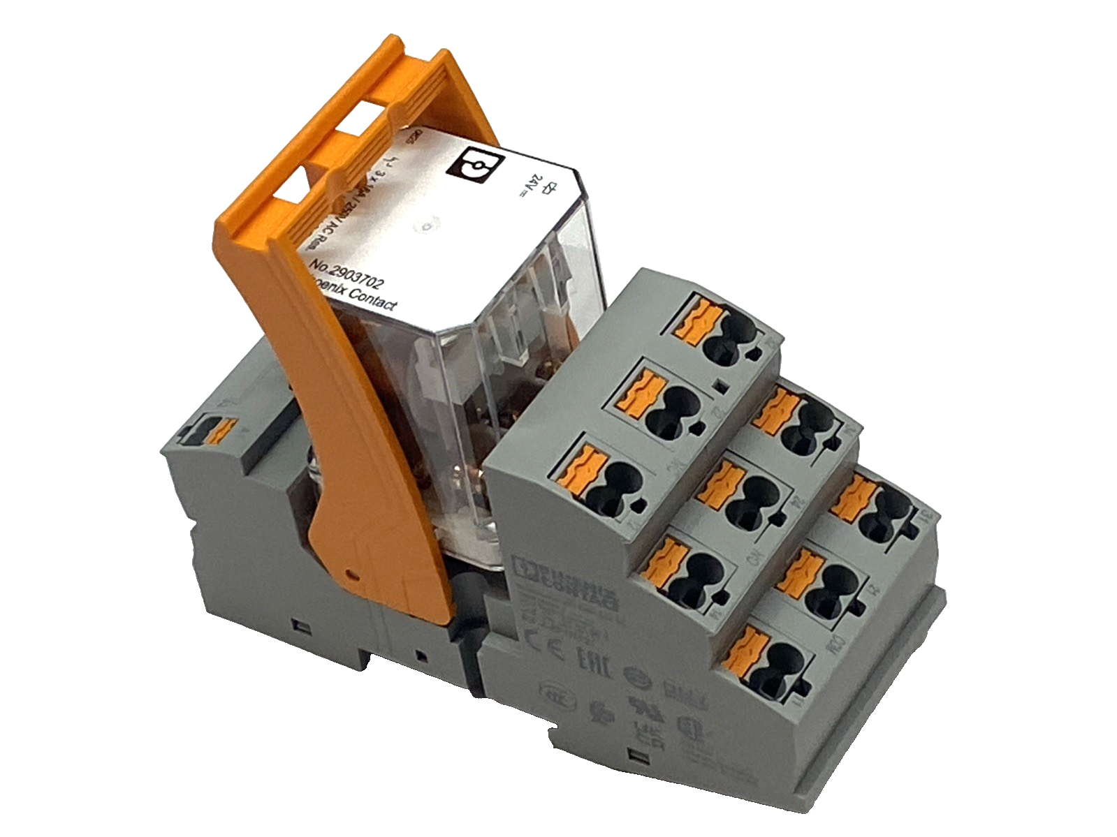 Phoenix Contact RIF-4-RPT-LDP-24DC/3X21 Relay Module 24VDC 3PDT DIN Rail 2903278 - Maverick Industrial Sales