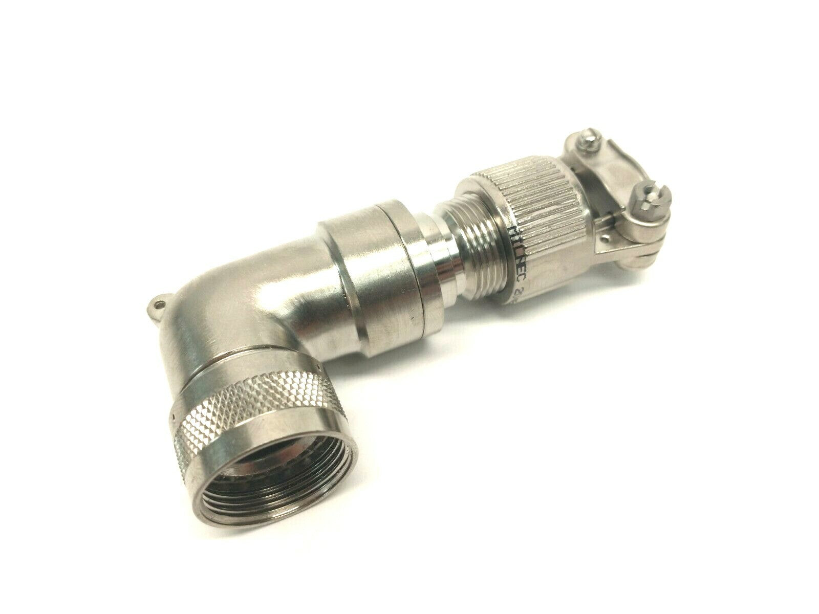 Milnec BME4-009N Aluminum 90 Degree Shell Size 14 Environmental Backshell 2046 - Maverick Industrial Sales