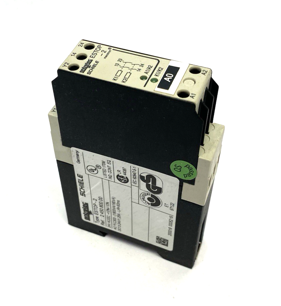 Schiele Entrelec 2.450.800.00 mecotron® Safety Relay ESTOP-2 - Maverick Industrial Sales