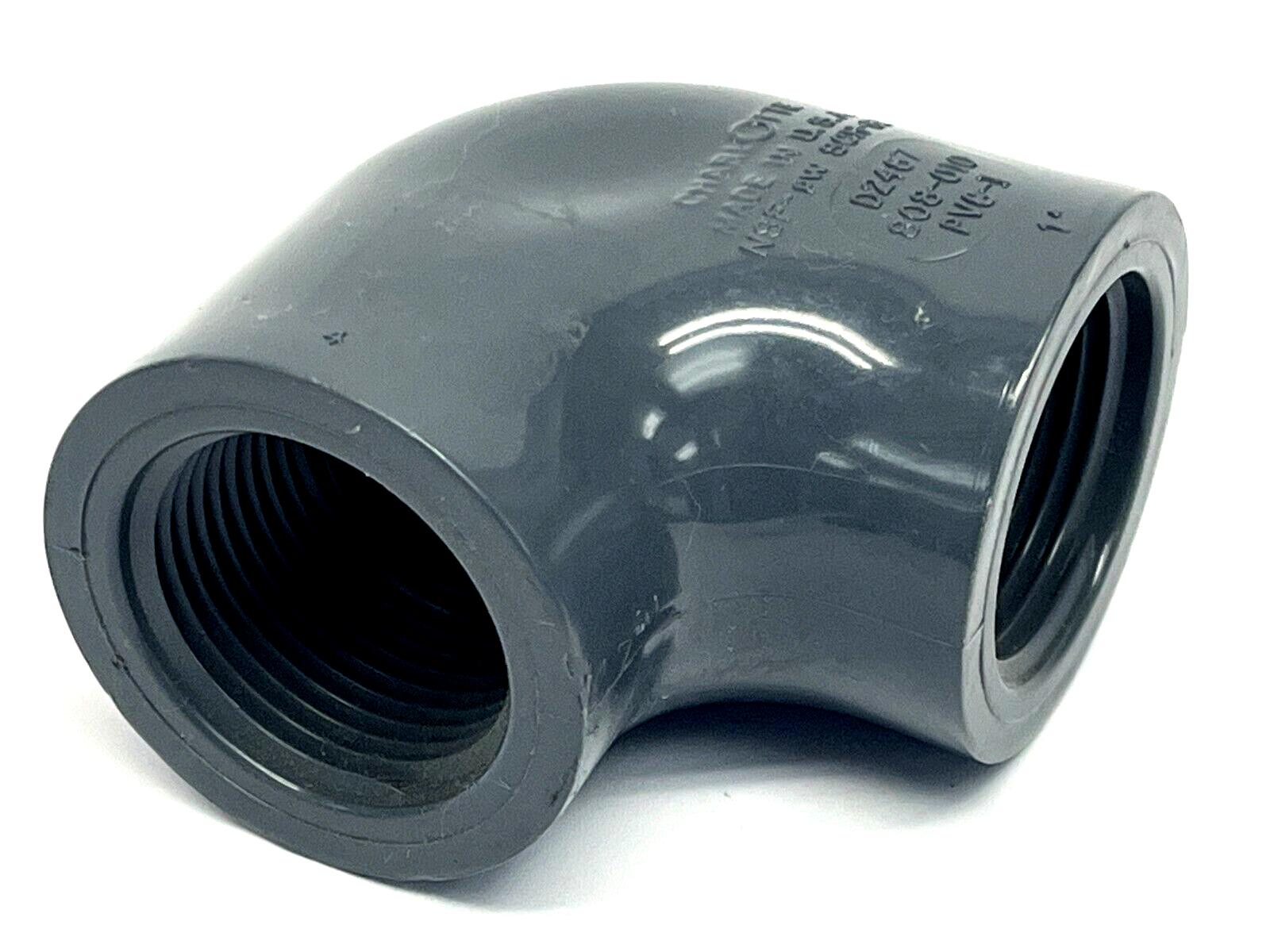 808-010 | Charlotte Elbow Fitting 1" SCH 80 D2467 - New – Open box - Maverick Industrial Sales