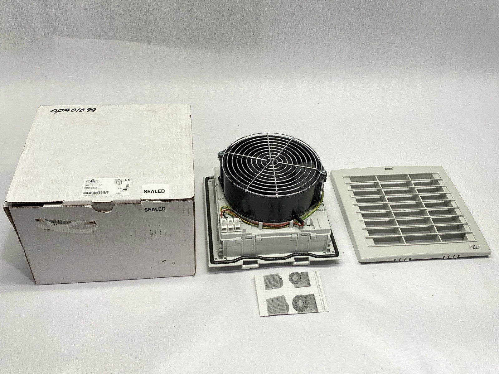 01882.2-00 | Stego Air Exhaust Fan Type FPO 018 OUT 24VDC 12W - New – Open box - Maverick Industrial Sales