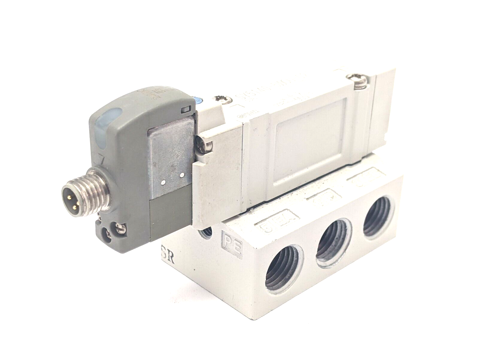 SY5140-5WOU-02T, SY5140-5W0U-02T | SMC SY5140-5WOU-02T Solenoid Valve Base Mount - Used - Maverick Industrial Sales