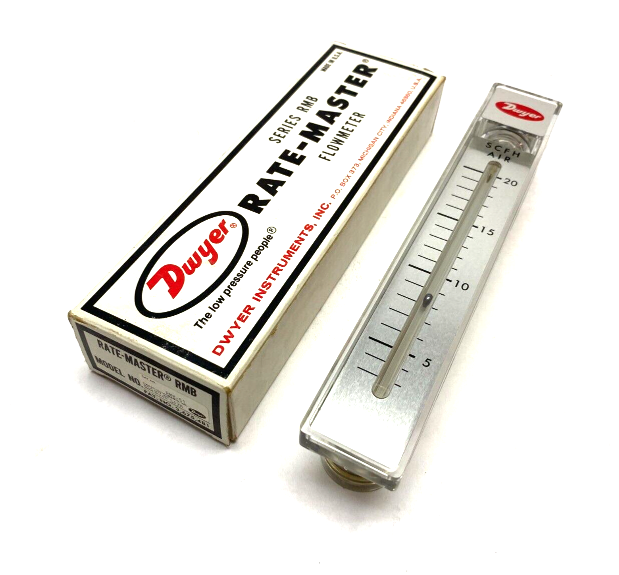 Dwyer RMB-51 Rate-Master Flowmeter 2-20 SCFH Air Range - Maverick Industrial Sales