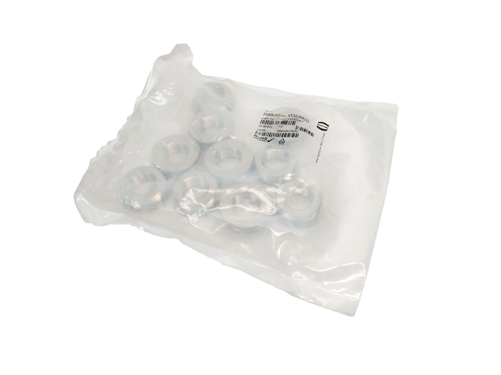 Harting 19000005067 Reducer M32/M20 LOT OF 10 - New - Maverick Industrial Sales