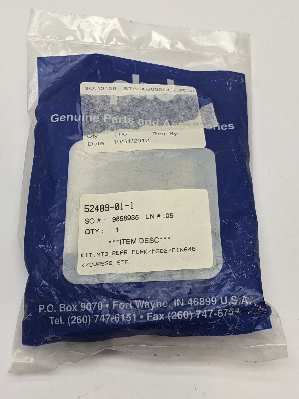 PHD 52489-01-1 Cylinder Rear Mounting Fork Kit - New - Maverick Industrial Sales