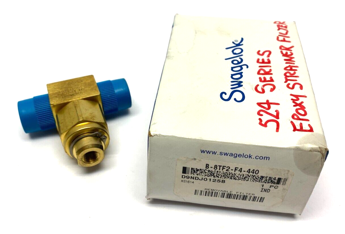 Swagelok B-8TF2-F4-440 Removeable Micron Filter 524 Series Epoxy Strainer Filter - Maverick Industrial Sales