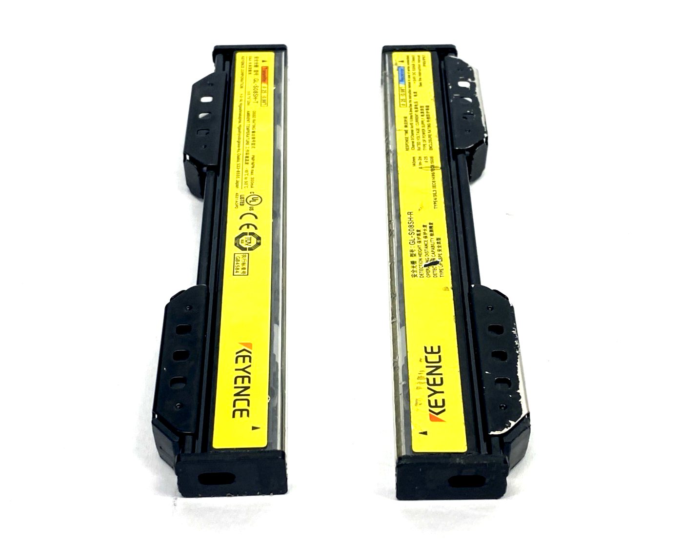 Keyence GL-S08SH Safety Light Curtain Set, 8 Beam Axes, GL-S08SH-T & GL-S08SH-R - Maverick Industrial Sales
