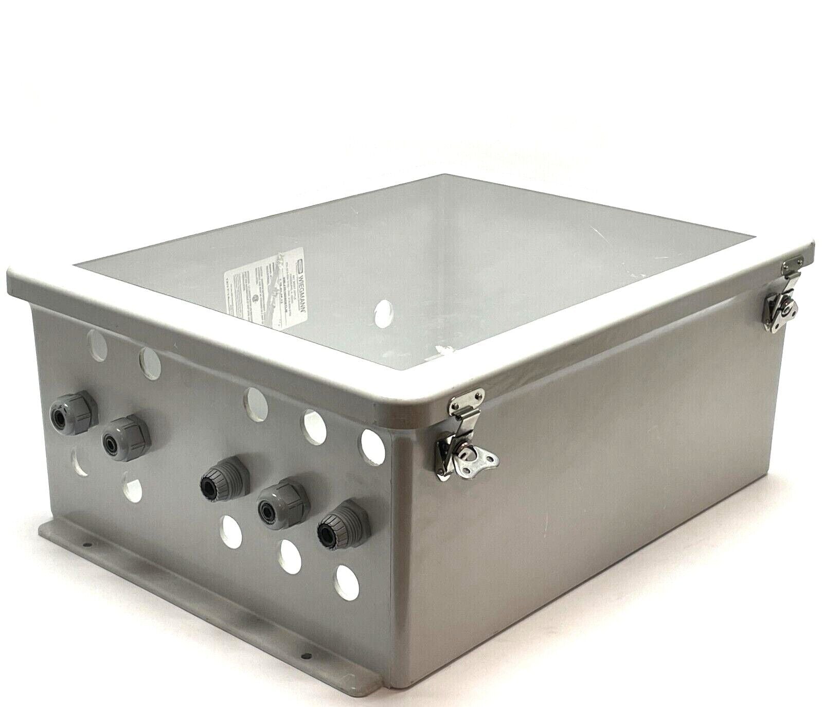 Hubbell Wiegmann HW-J201608CHTLW Continuous Hinge Link Lock Enclosure - Used - Maverick Industrial Sales