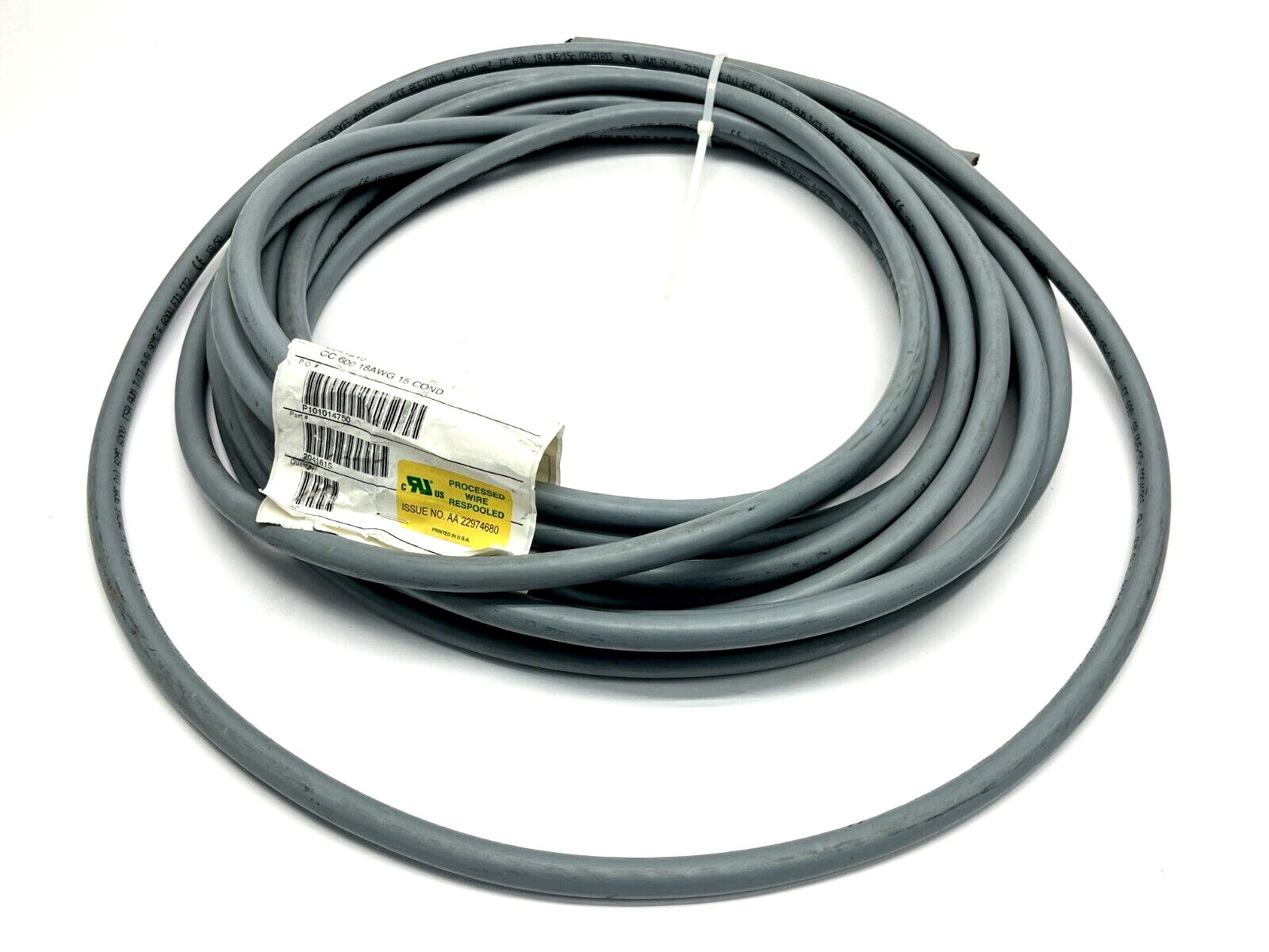 SAB 2041815 CC 600 18AWG/15C Control Cable 40' Length - New – Open box - Maverick Industrial Sales