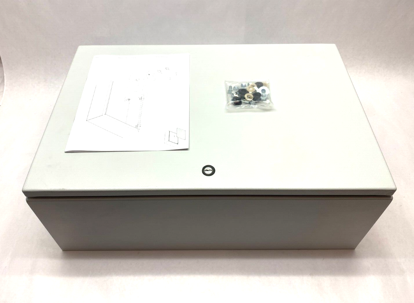 Hoffman CSD24168LG nVent Single Door Concept Enclosure 24 x 16 x 8" Lt Gray - New – Open box - Maverick Industrial Sales