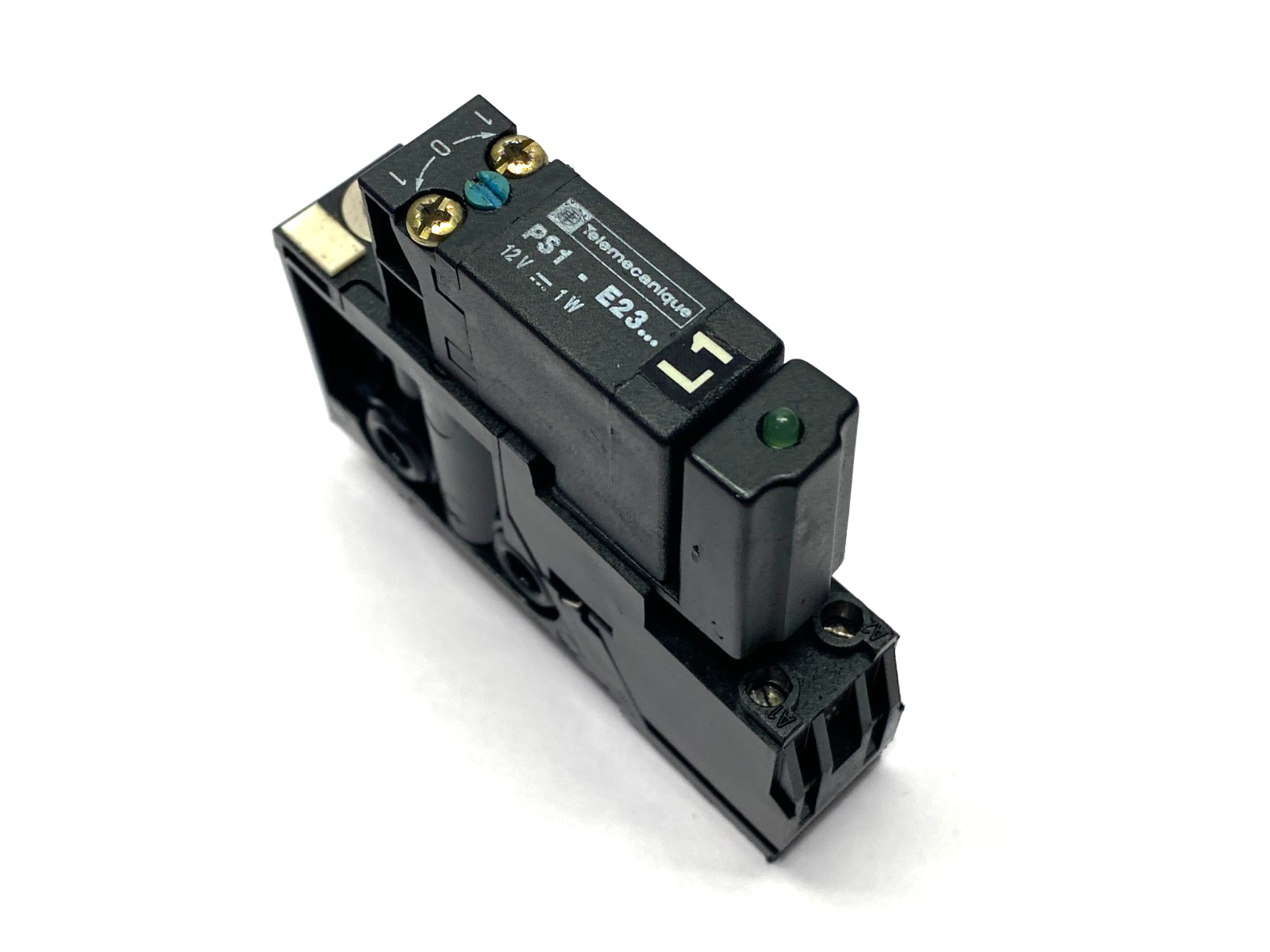 Telemecanique PS1-E23 Pneumatic Solenoid Valve 12V 1W w/ PS1-E11 Sub Base Valve - Maverick Industrial Sales