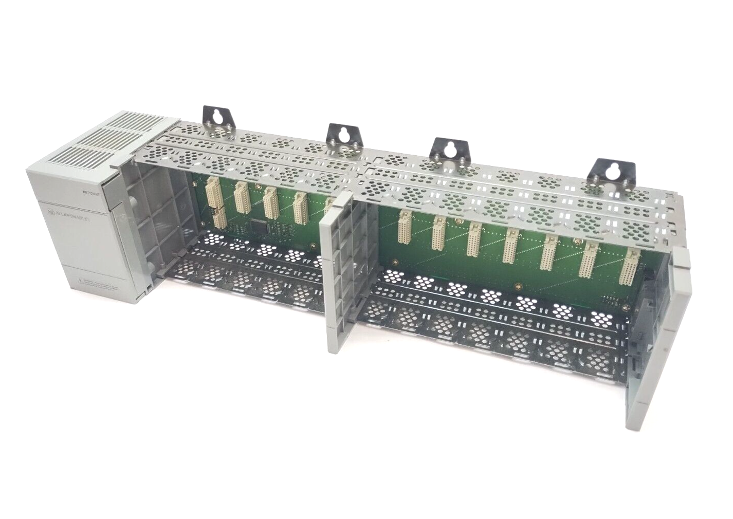 1746-A13, 1746-P2 | Allen Bradley 1746-A13 Ser B SLC 500 13-Slot PLC Chassis w/ 1746-P2 Power Supply - Used - Maverick Industrial Sales