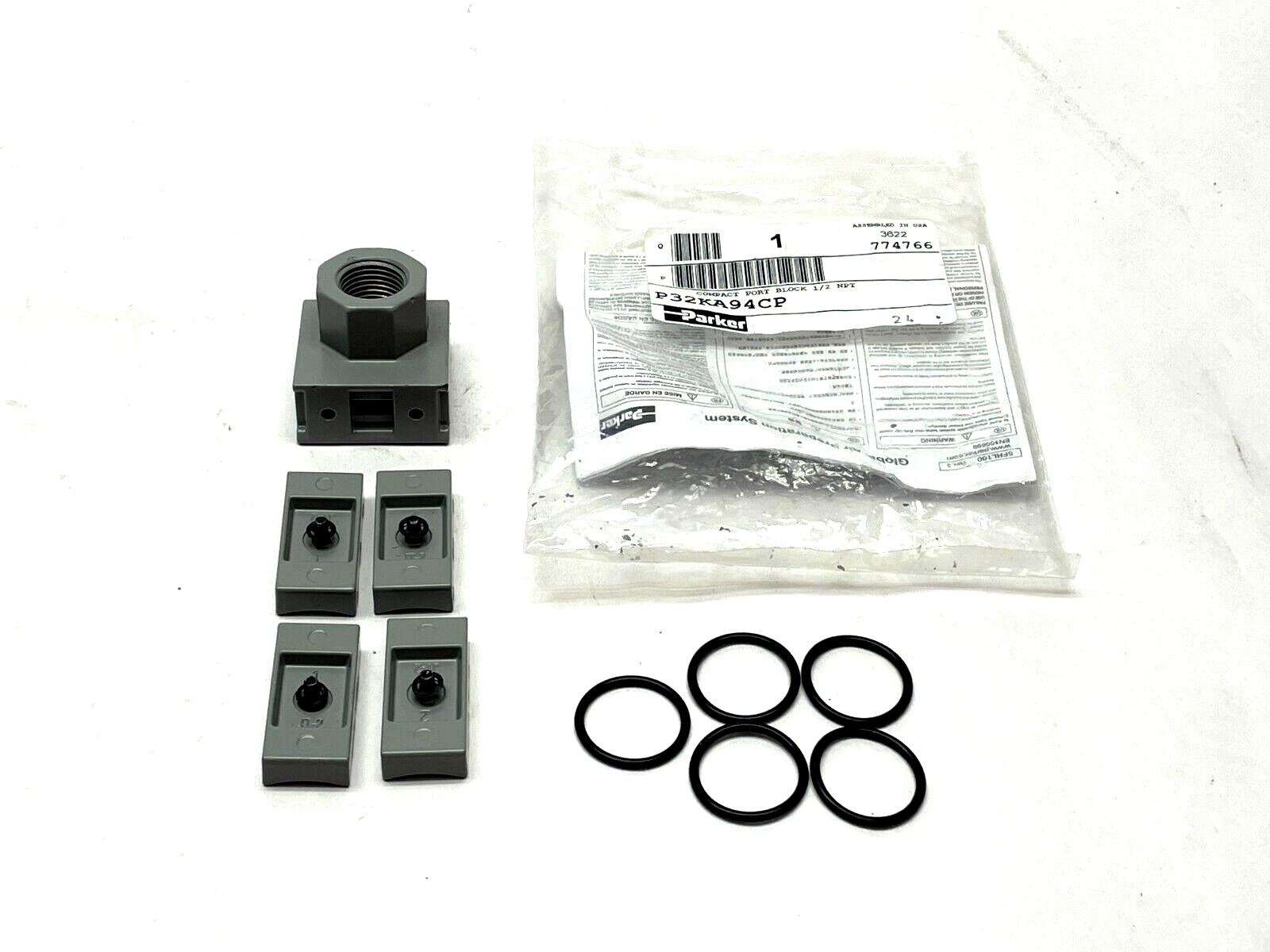 Parker P32KA94CP Compact Port Block Kit P32 - New – Open box - Maverick Industrial Sales