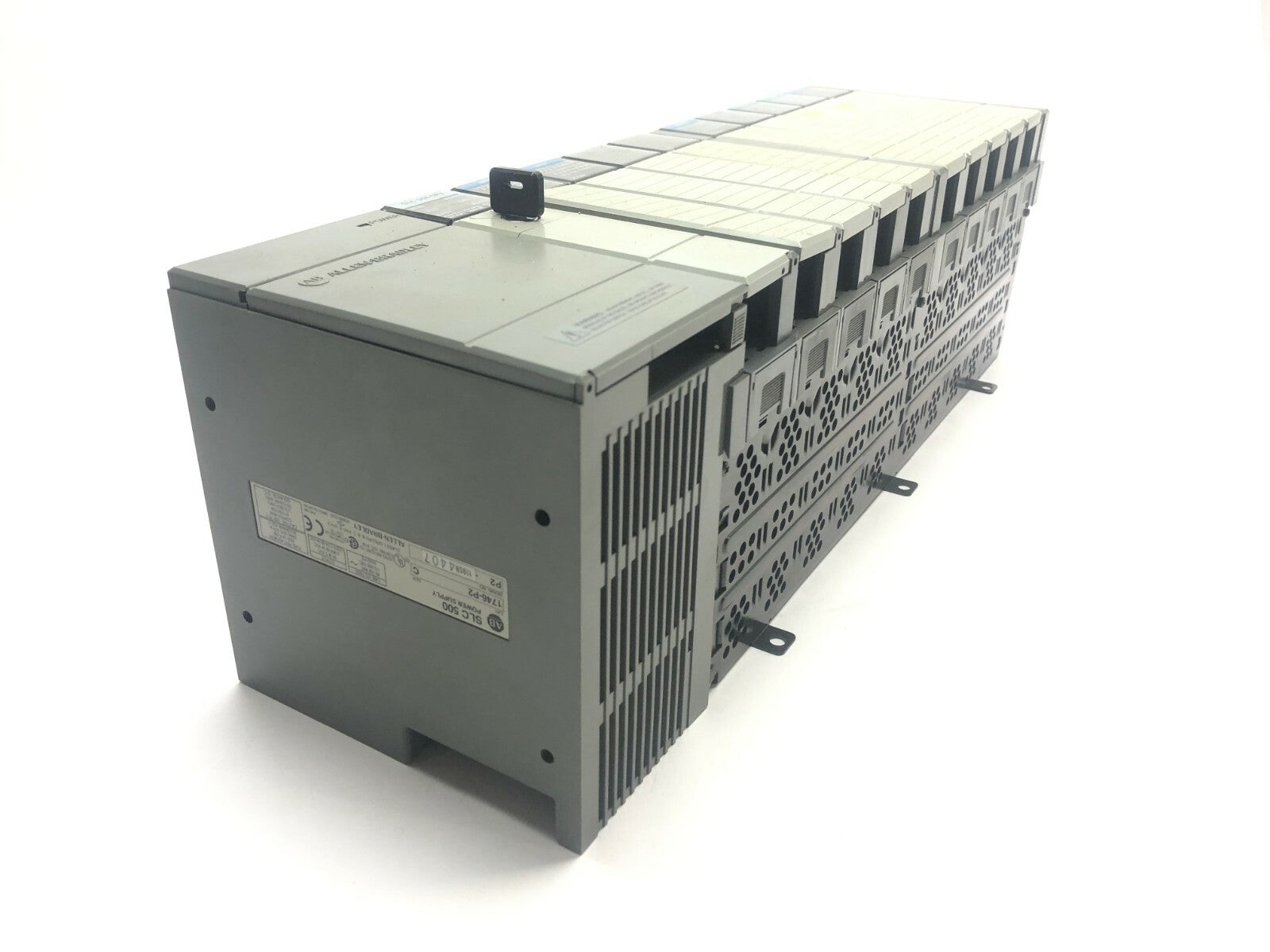 Allen Bradley 1746-A10 SLC 500 Rack w/ 1)1747-L541 2)1746-IB32 1)1746-OV32 - Used - Maverick Industrial Sales