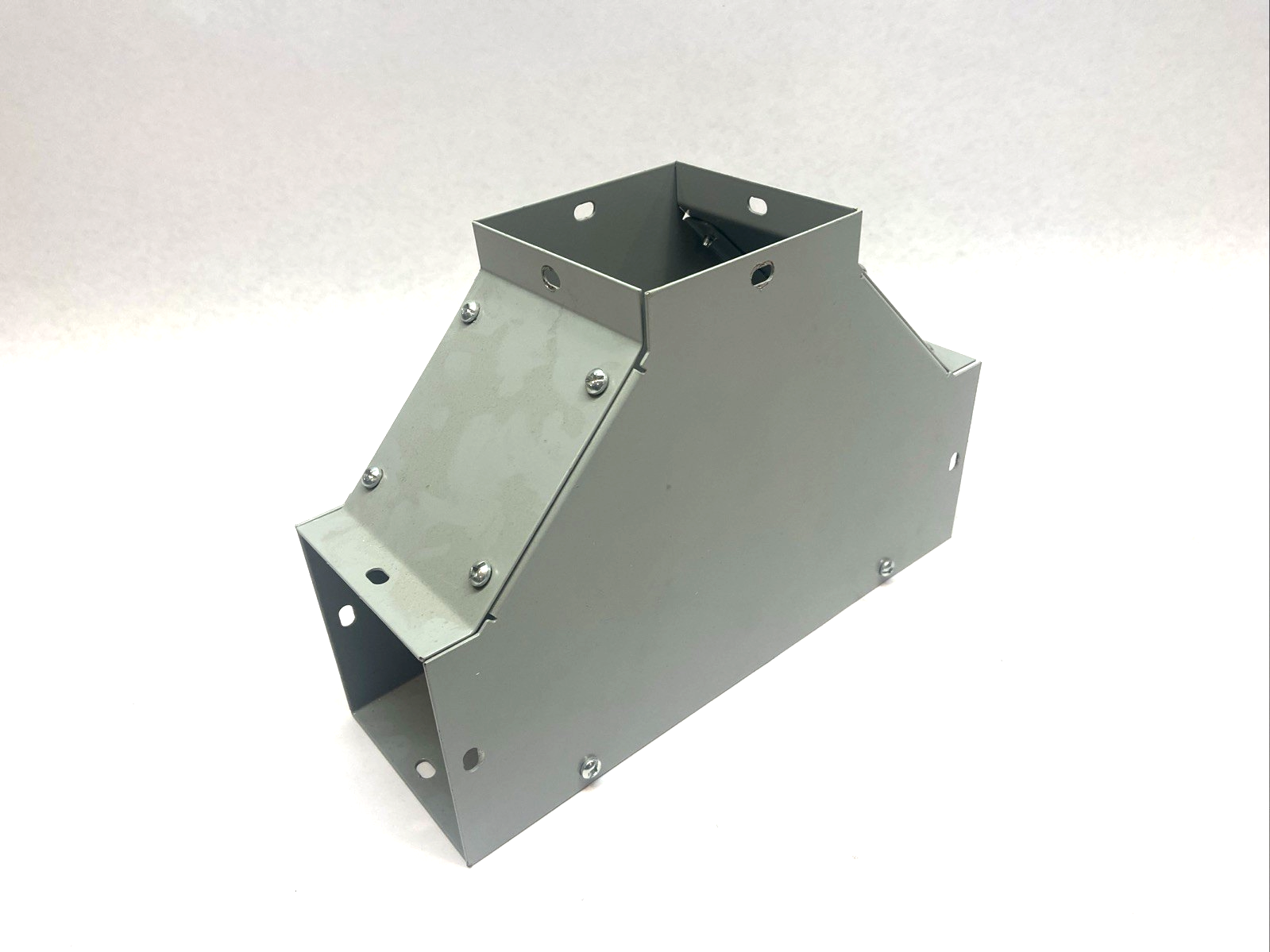 Hoffman F44T Wireway T-Shape 4" x 4" Steel Gray - Maverick Industrial Sales