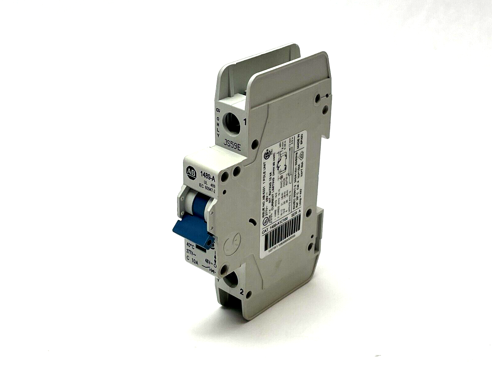 1489-A1C100 | Allen Bradley Ser. A Miniature Circuit Breaker - Used - Maverick Industrial Sales