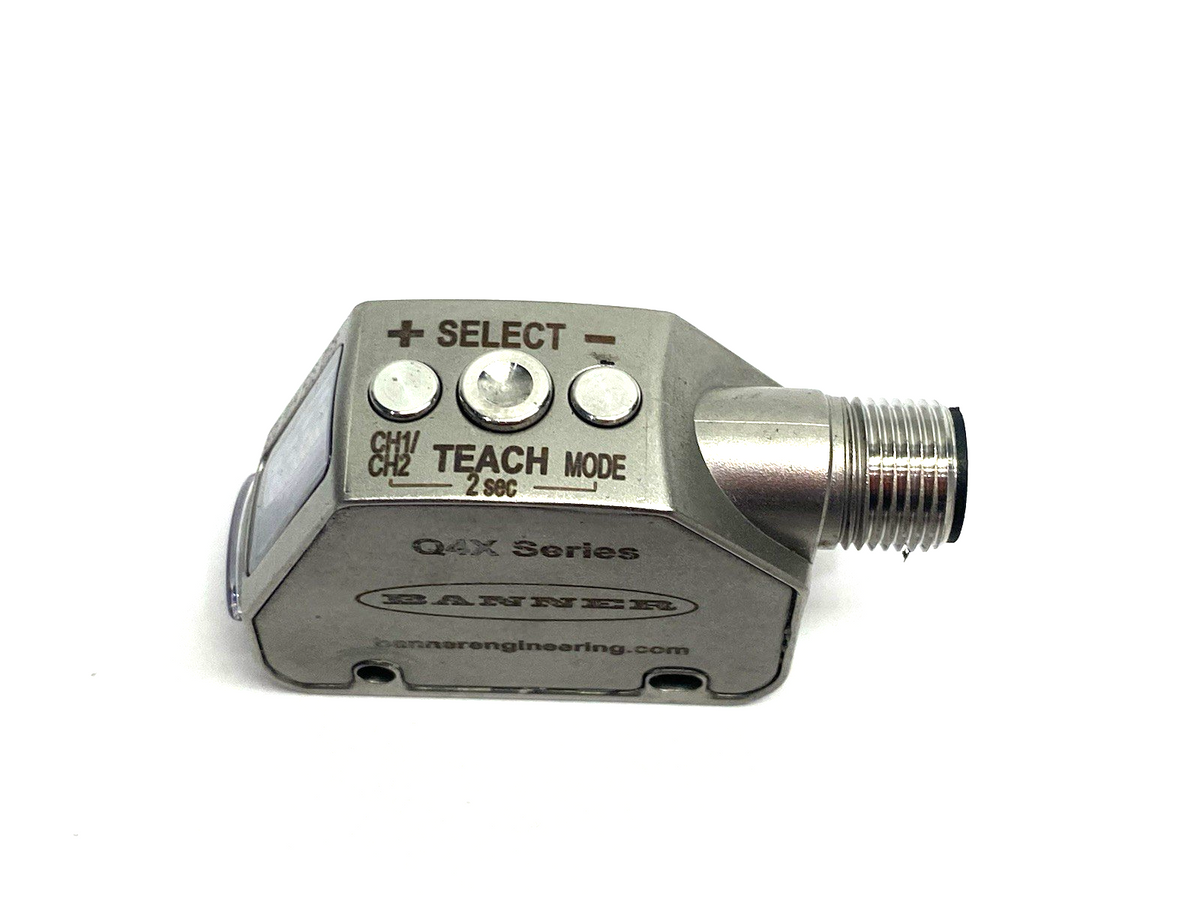 Q4XFKLAF310-Q8 | Banner IO-Link Rugged Laser Distance Sensor, Adjustable Fld 97341 - Used - Maverick Industrial Sales
