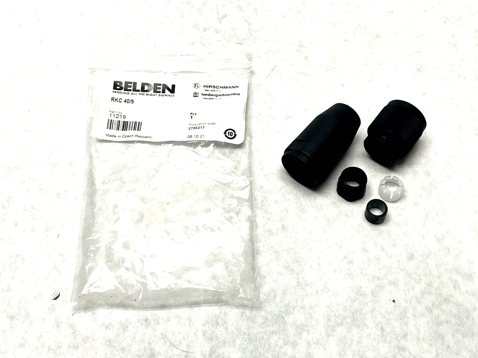 Belden RKC 40/9 Female Power Field Attachable Connector 4-pin 7/8" - New - Maverick Industrial Sales