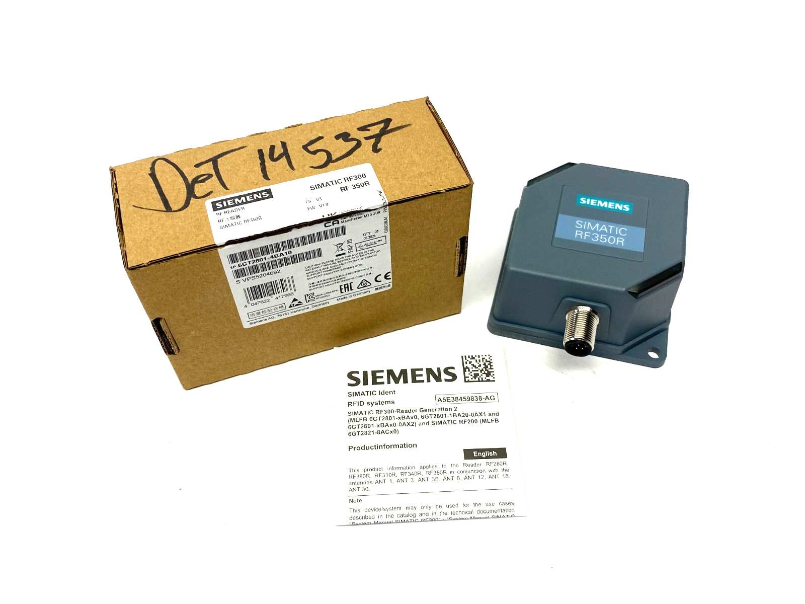 Siemens 6GT2801-4BA10 SIMATIC RF350R Reader, w/o Antenna - Maverick Industrial Sales