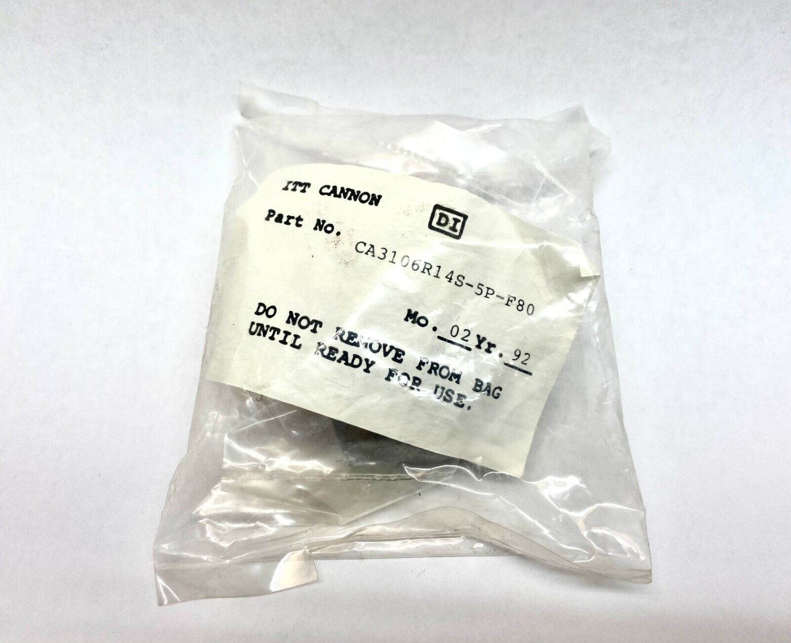 ITT Cannon CA3106R14S-5PF80 Straight Connector Plug Male 5 Position Silver Crimp - Maverick Industrial Sales