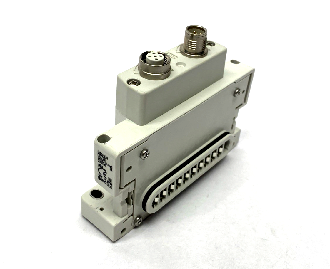 SMC EX600-ED2 Serial Interface Unit End Plate M12 5-Pin Male & Female, D-Side - Maverick Industrial Sales