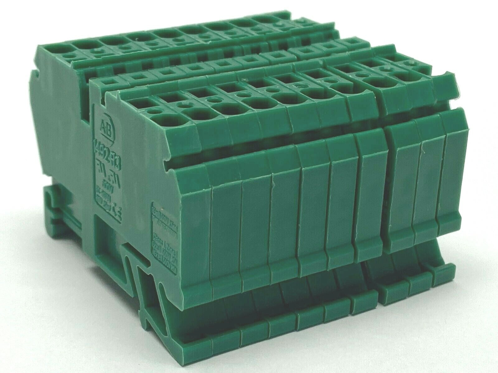 1492-R3 | Allen Bradley Green Terminal Block LOT OF 10 - Used - Maverick Industrial Sales