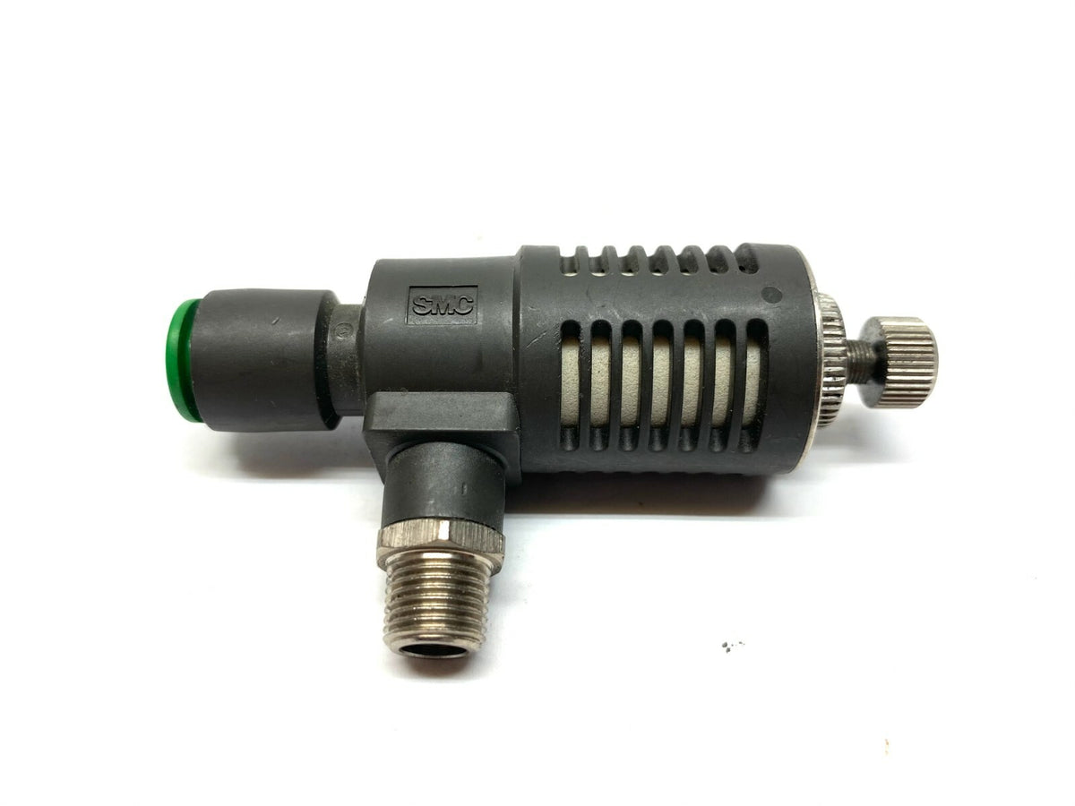 SMC ASV410F-01-08S Speed Exhaust Controller Flow Control Quick Exhaust - Maverick Industrial Sales