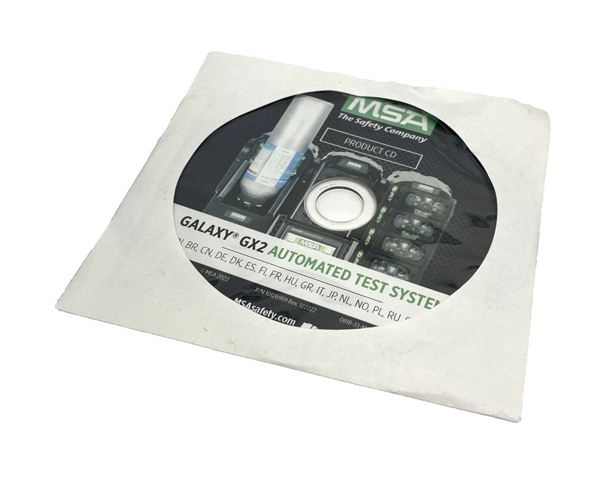 10126989 | MSA Rev. 122222 Galaxy GX2 Automated Test System Product CD- Used - Maverick Industrial Sales