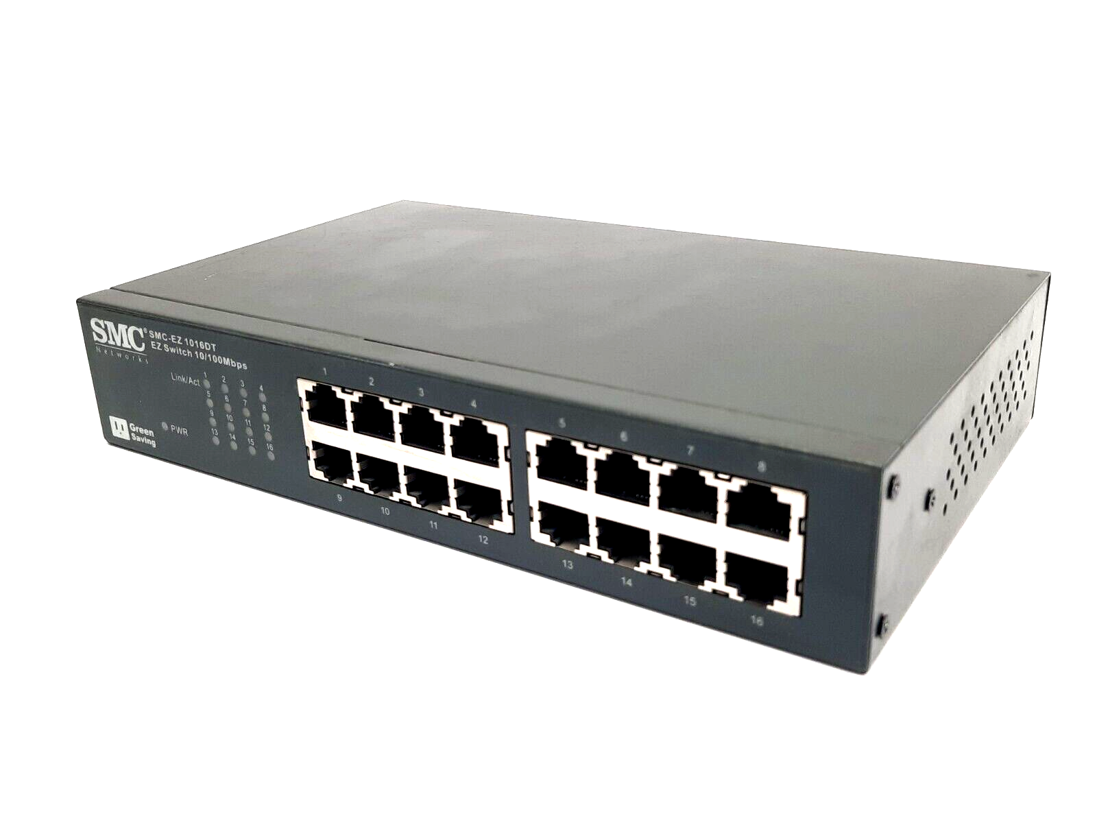 SMC-EZ1016DT | Unmanaged Fast Ethernet Switch, 16-Ports RJ-45 10/100 Mbps - Used - Maverick Industrial Sales