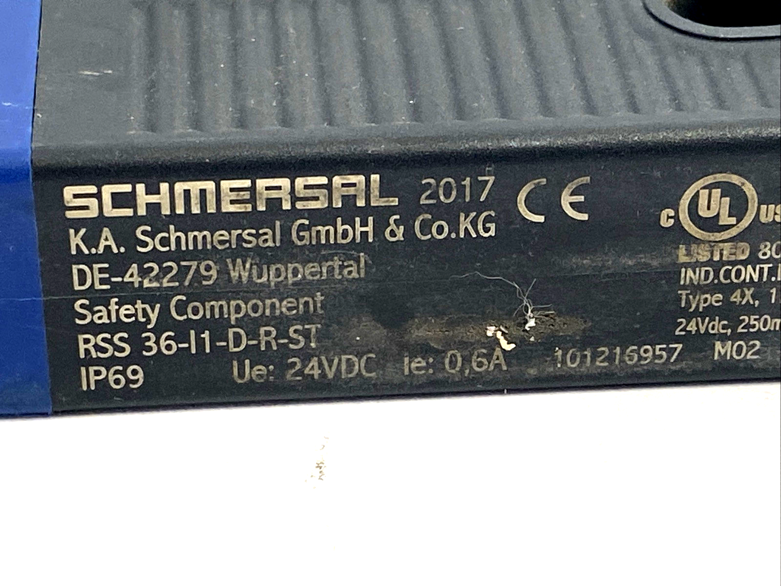 Schmersal RSS 36-I1-D-R-ST Electronic Safety Switch/Sensor 101216957 NO ACTUATOR - Maverick Industrial Sales