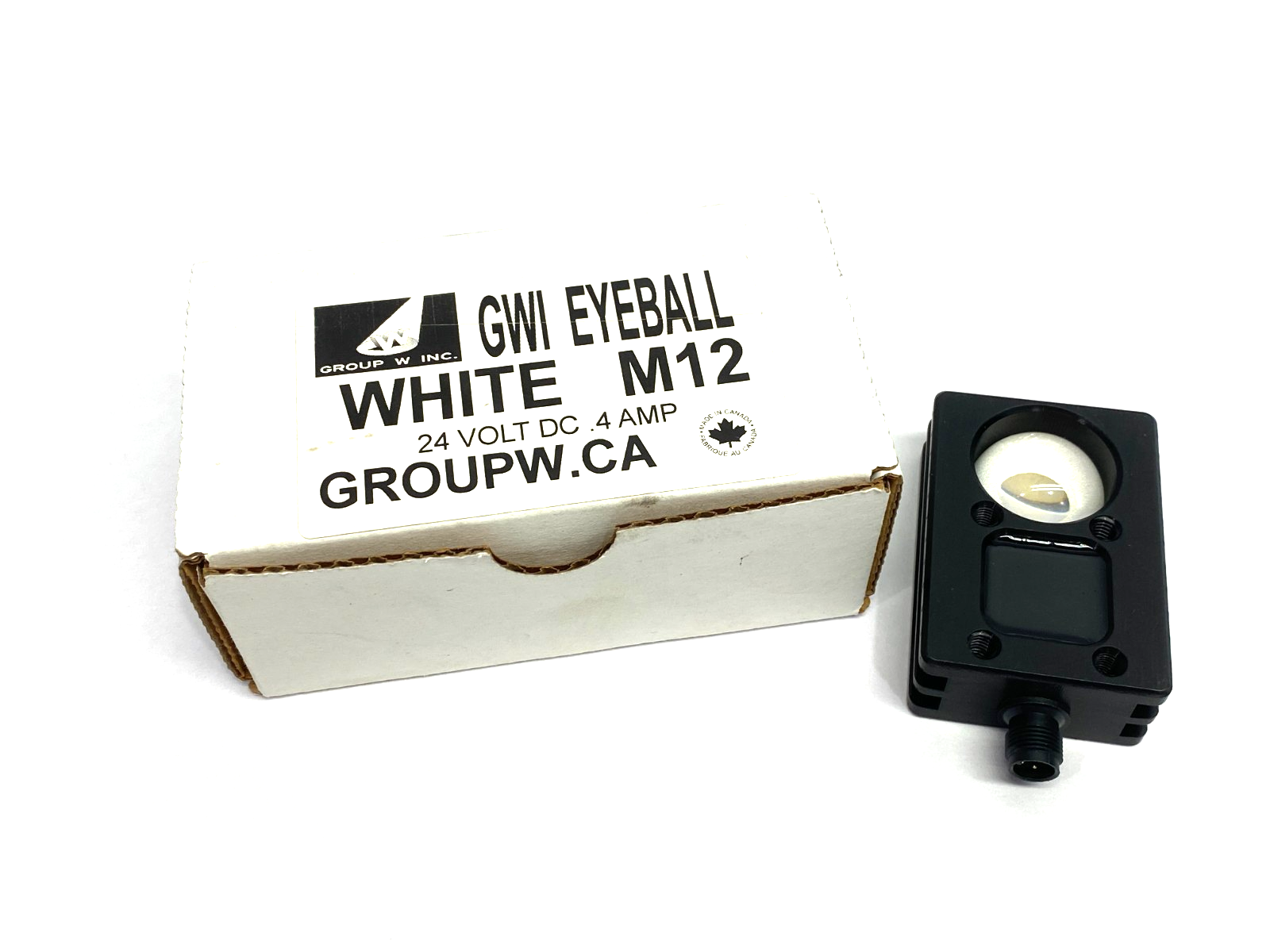 Group W Inc. GWI EYEBALL M12 4-Pin Vision Sensor 24VDC 0.4A - New – Open box - Maverick Industrial Sales