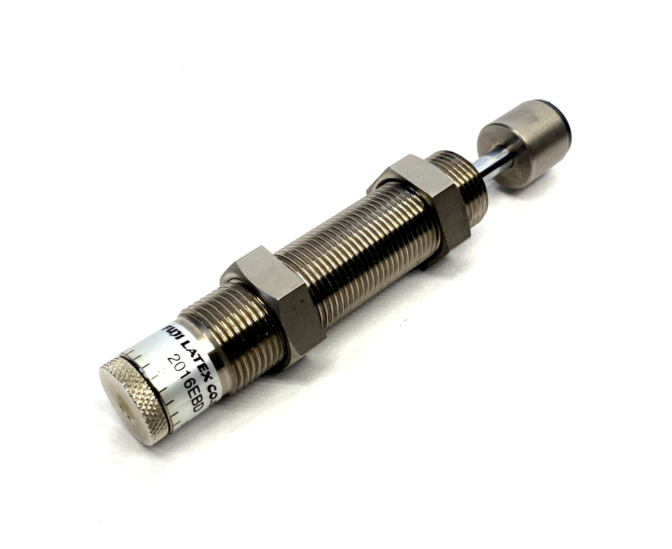 FWM-2016EBD-C | Fuji Latex Adjustable Shock Absorber 16mm Stroke M20 Thread Dia. - New - Maverick Industrial Sales