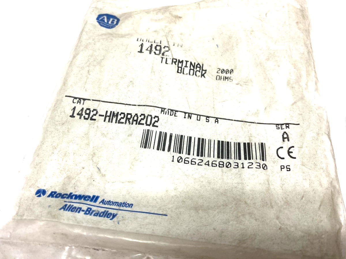 1492-HM2RA202 | Allen Bradley Ser. A Double Circuit Resistor Terminal Block BLACK - New Other - Maverick Industrial Sales