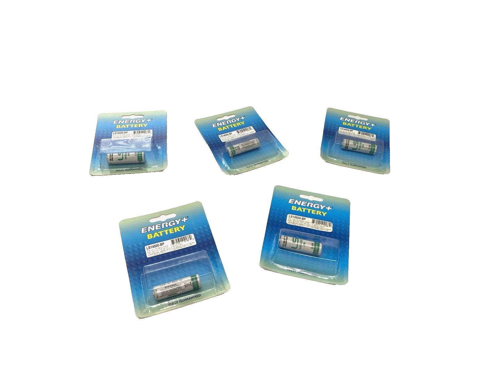LS14500 | Saft Button Top Lithium AA Battery 3.6V 2600 mAHr -BP LOT OF 5 - New - Maverick Industrial Sales
