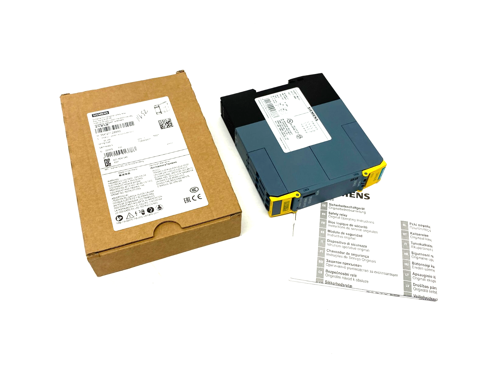 Siemens 3SK1211-2BB40 SIRIUS Safety Relay, Output Expansion, Spring Type, 24VDC - Maverick Industrial Sales